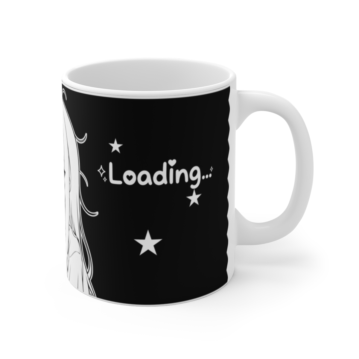 Loading… Tired Anime Girl Coffee Mug view 4