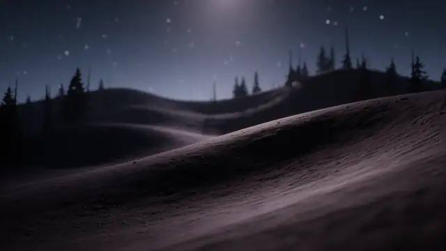 Moonlit Pine Ridge — dark, night, forest wallpaper