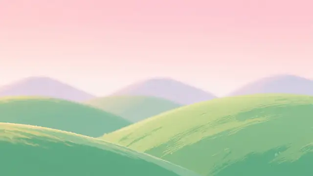 Rolling Green Hills — nature, pastel, mountains wallpaper