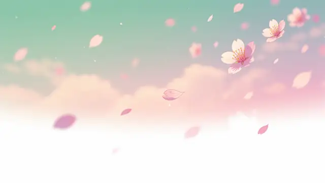 Sakura Sky — sakura, cherry blossom, pastel wallpaper