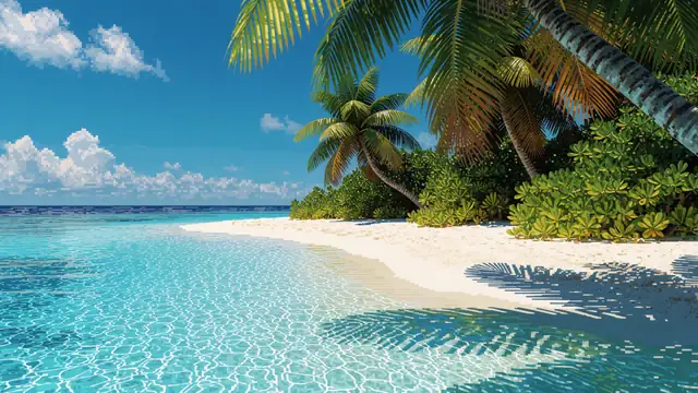 Tropical Island Water — ocean, summer, nature wallpaper