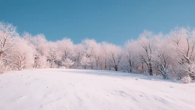 Frosted Winter Trees — snow, winter, nature wallpaper
