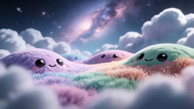 Kawaii Cloud Creatures — kawaii, cute, pastel wallpaper