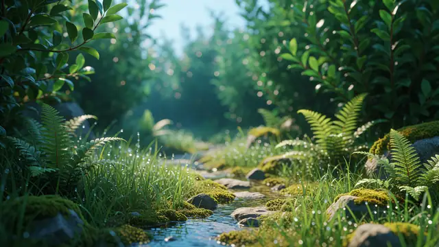 Fern Brook — forest, nature, green wallpaper