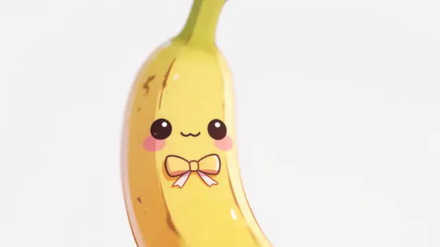 Dapper Banana — cute, kawaii, yellow wallpaper